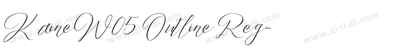 KaineW05 Outline Reg字体转换